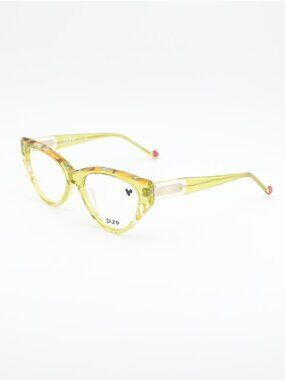 Pure P-7011 324 Eyeglasses Transparent Lime 54mm Cat Eye Frame